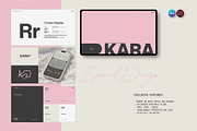 Kara Brand Guidelines | CANVA, a Presentation Template by Graphpexel (Thumbnail 2 of 8)
