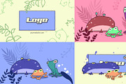 Cartoon Frogs Logo DaVinci Resolve, a Templates & Theme by FlashFXbox (Thumbnail 1 of 2)