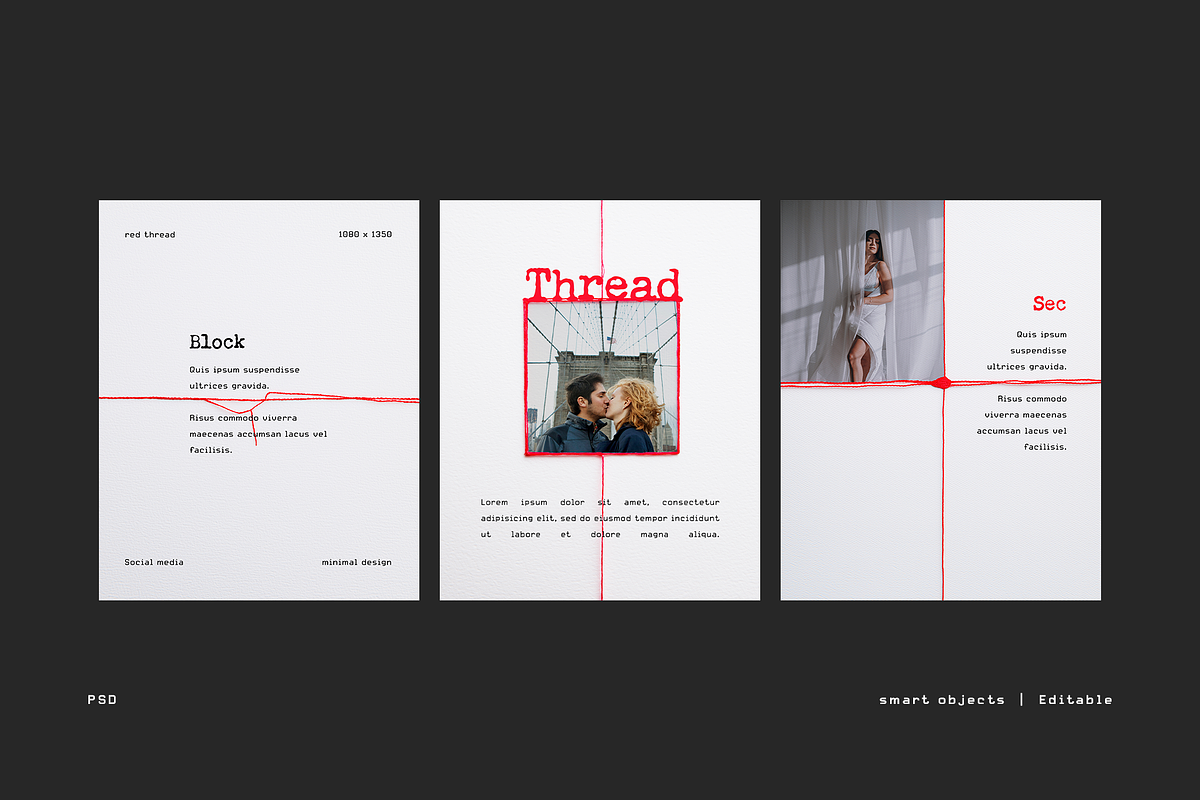 The Red Thread Collection - Posts, a Social Media Template by Filip Studio (Photo 2 of 8)