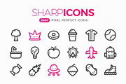 2400+ Pixel Perfect Icons, an Outline Icon by P.F. Creative Lab (Thumbnail 1 of 6)
