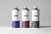 Spray Can Mock-up, a Cups & Container Mockup by Yogurt86 (Thumbnail 5 of 9)