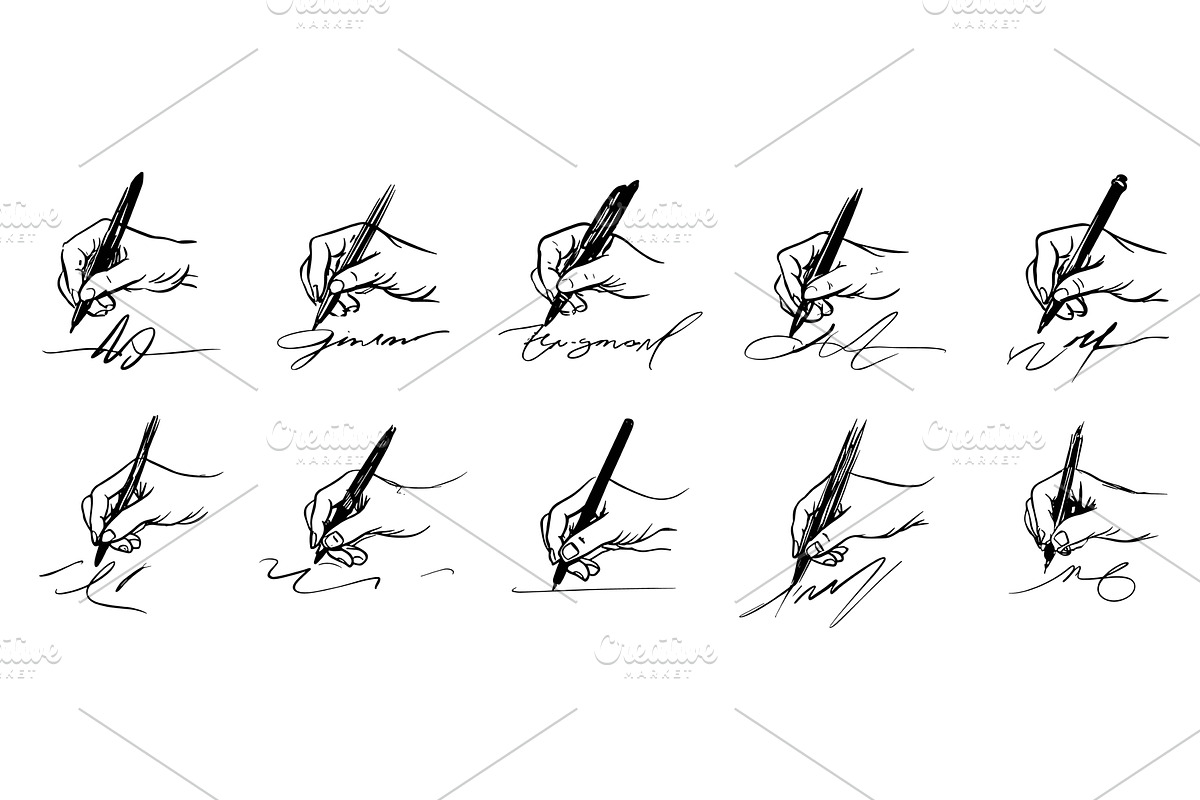Hands with pen and pencil puts, an Object Illustration by Valerie Bodnar