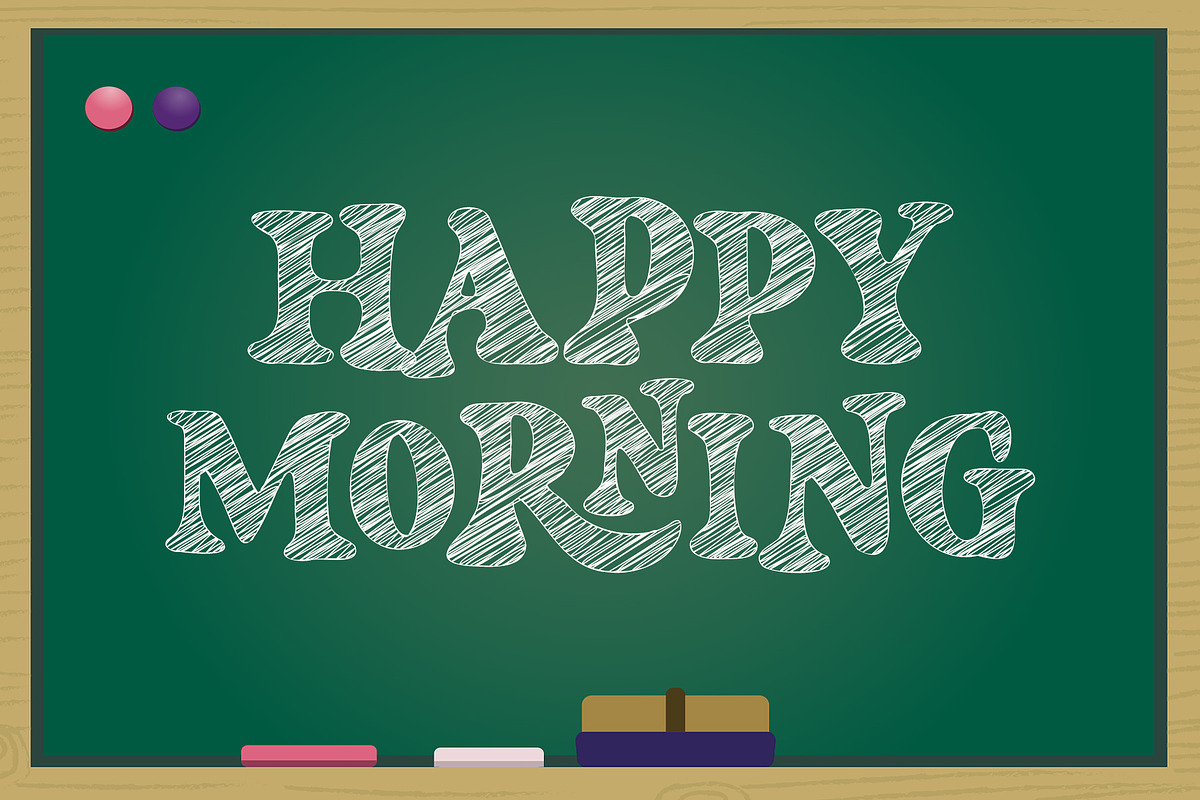 School Kids - Cute Chalk Font, a Serif Font by Airotype (Photo 2 of 9)