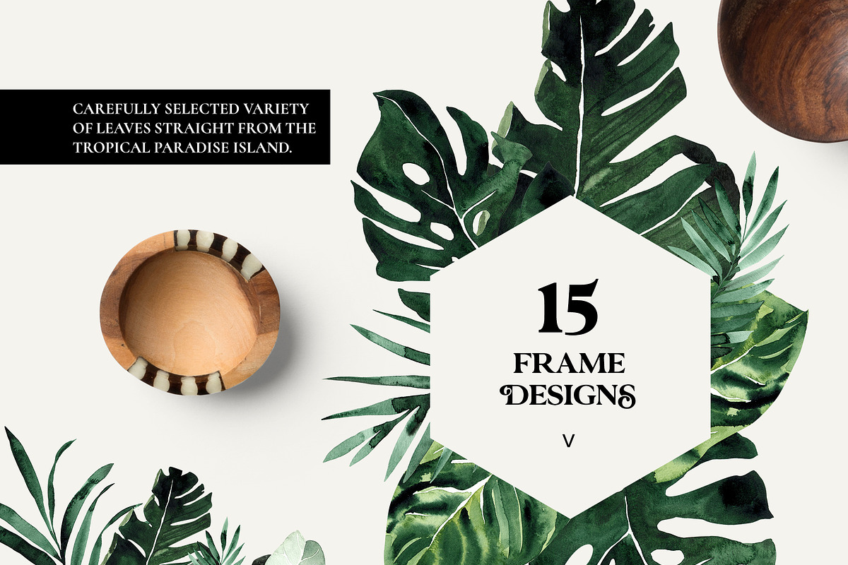 -60% TROPICAL GREENERY green gold, an Illustration by Lana Elanor (Photo 4 of 8)