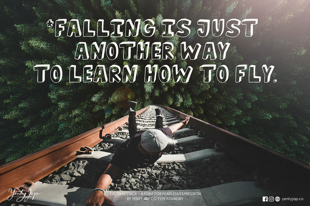 YJC Snapstack, a Handwritten Font by YENTY JAP CO (Photo 6 of 9)