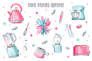 Kitchen elements. Watercolor set, a Food Illustration by Re_Margarita_Art (Thumbnail 2 of 4)