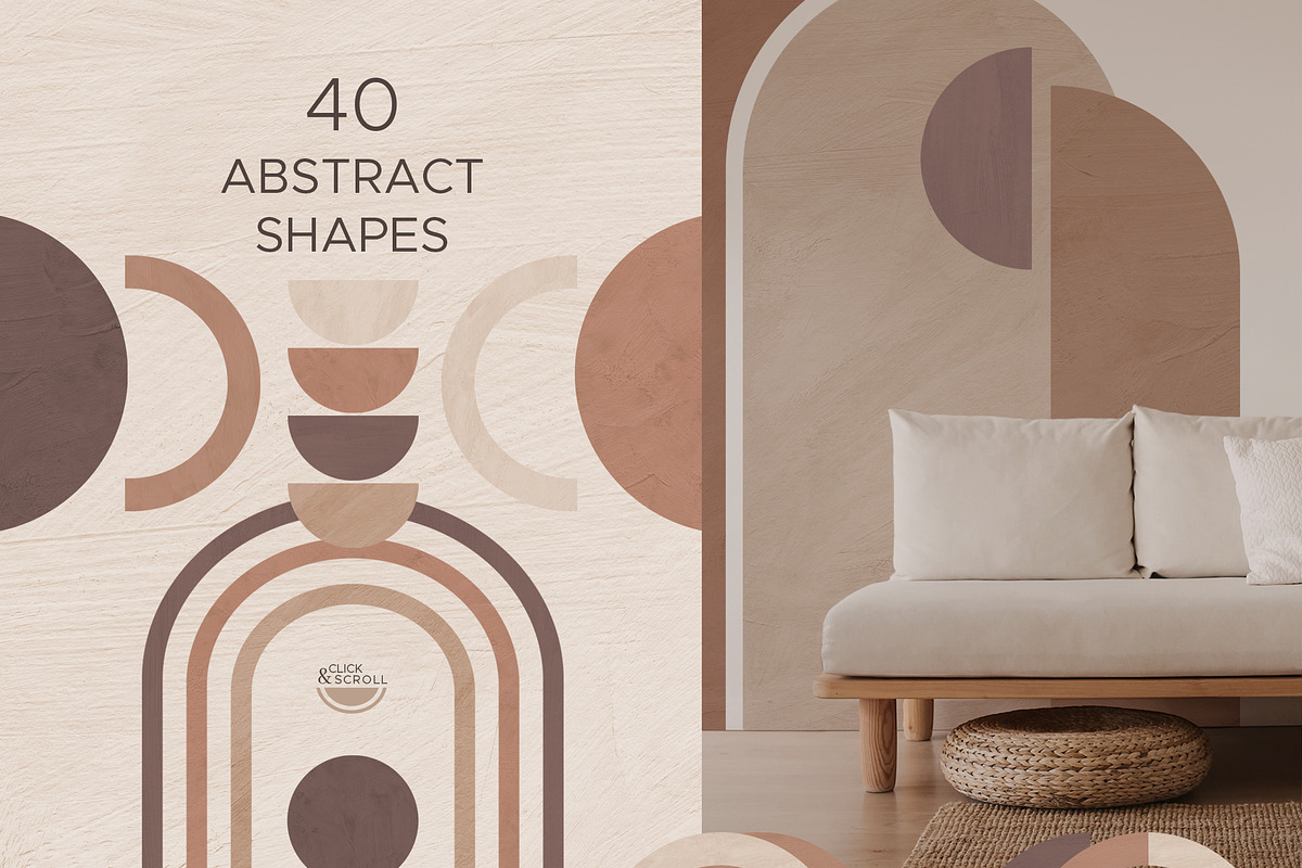 OASIS Gouache shapes & dried leaves, an Object Illustration by Anastezia Luneva (Photo 6 of 12)