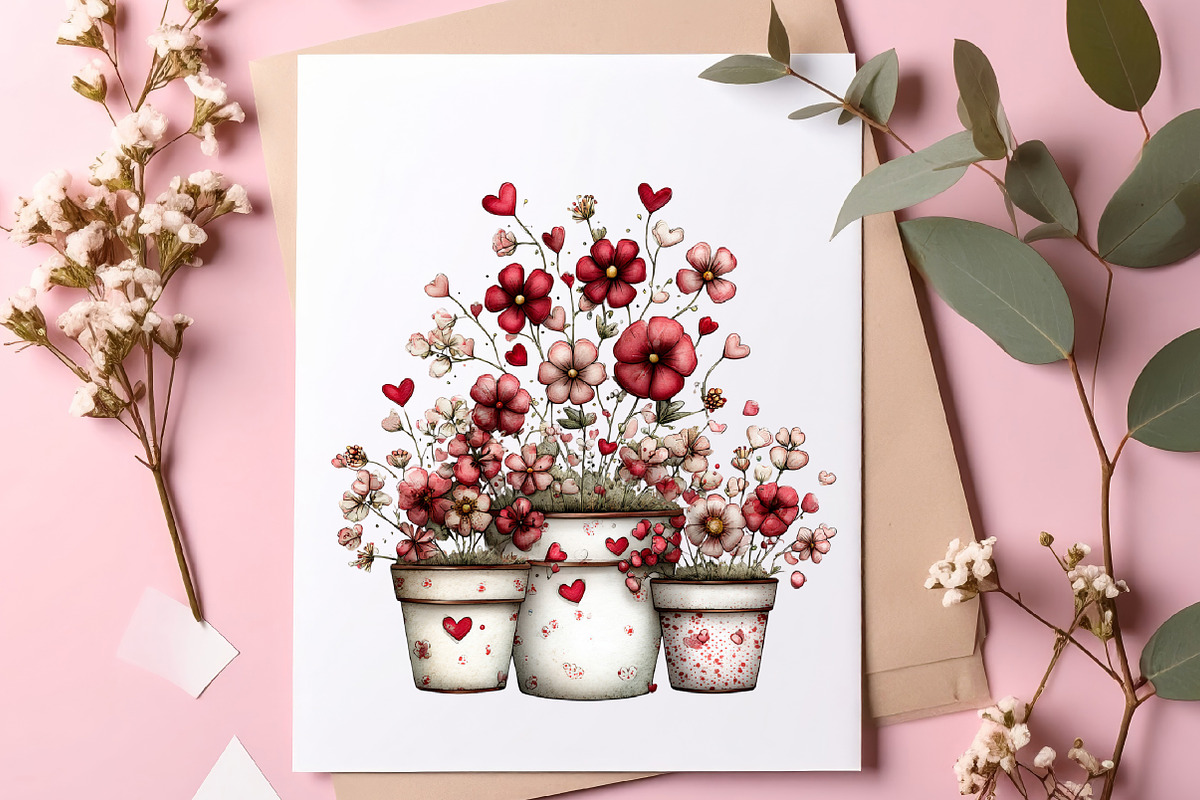 Whimsical valentines day clip art, an Illustration by SinaCreation (Photo 10 of 11)