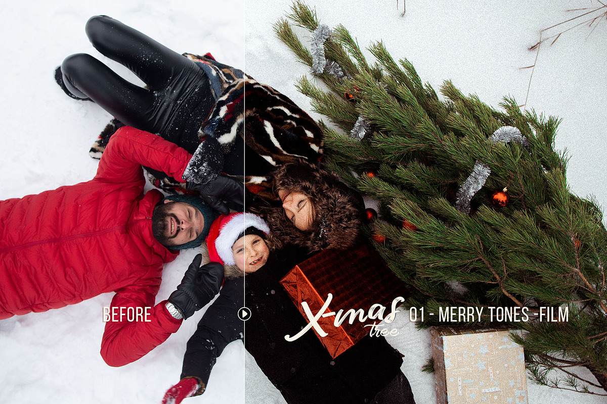 Christmas Tree - 20 Winter Presets, an Action Add-On by Presetrain Co. (Photo 7 of 10)