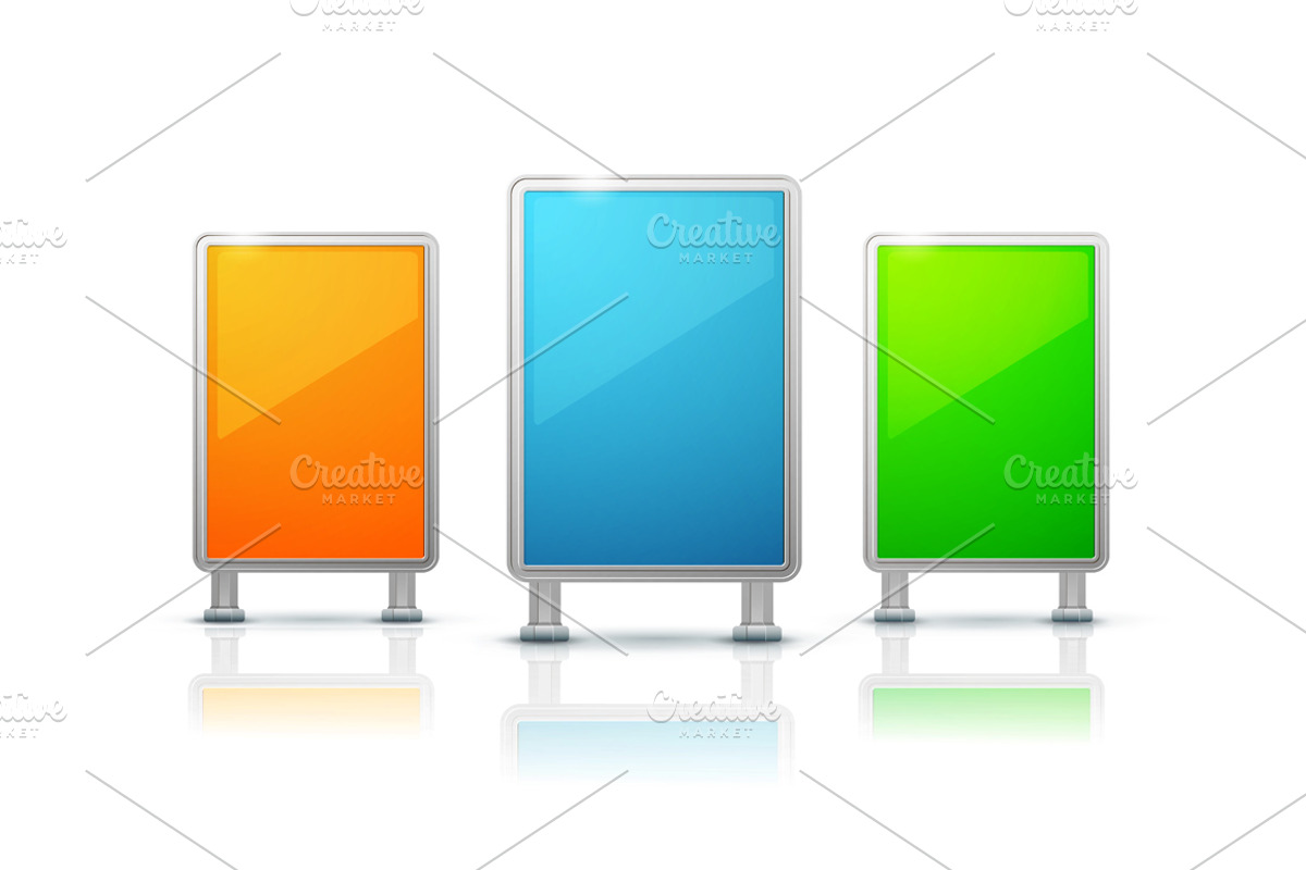 Blank billboard panel