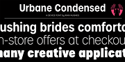Urbane Condensed, a Sans Serif Font by Device (Thumbnail 1 of 7)