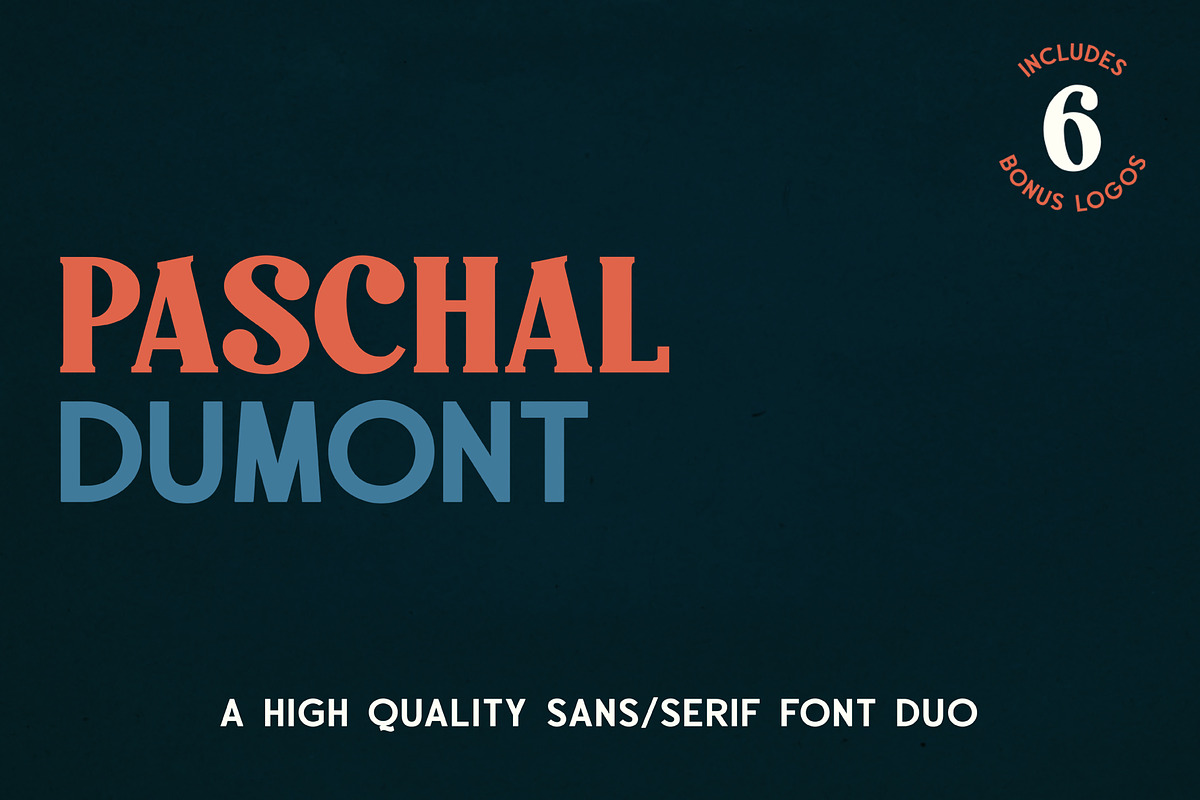Paschal Dumont - a Modern Font Duo