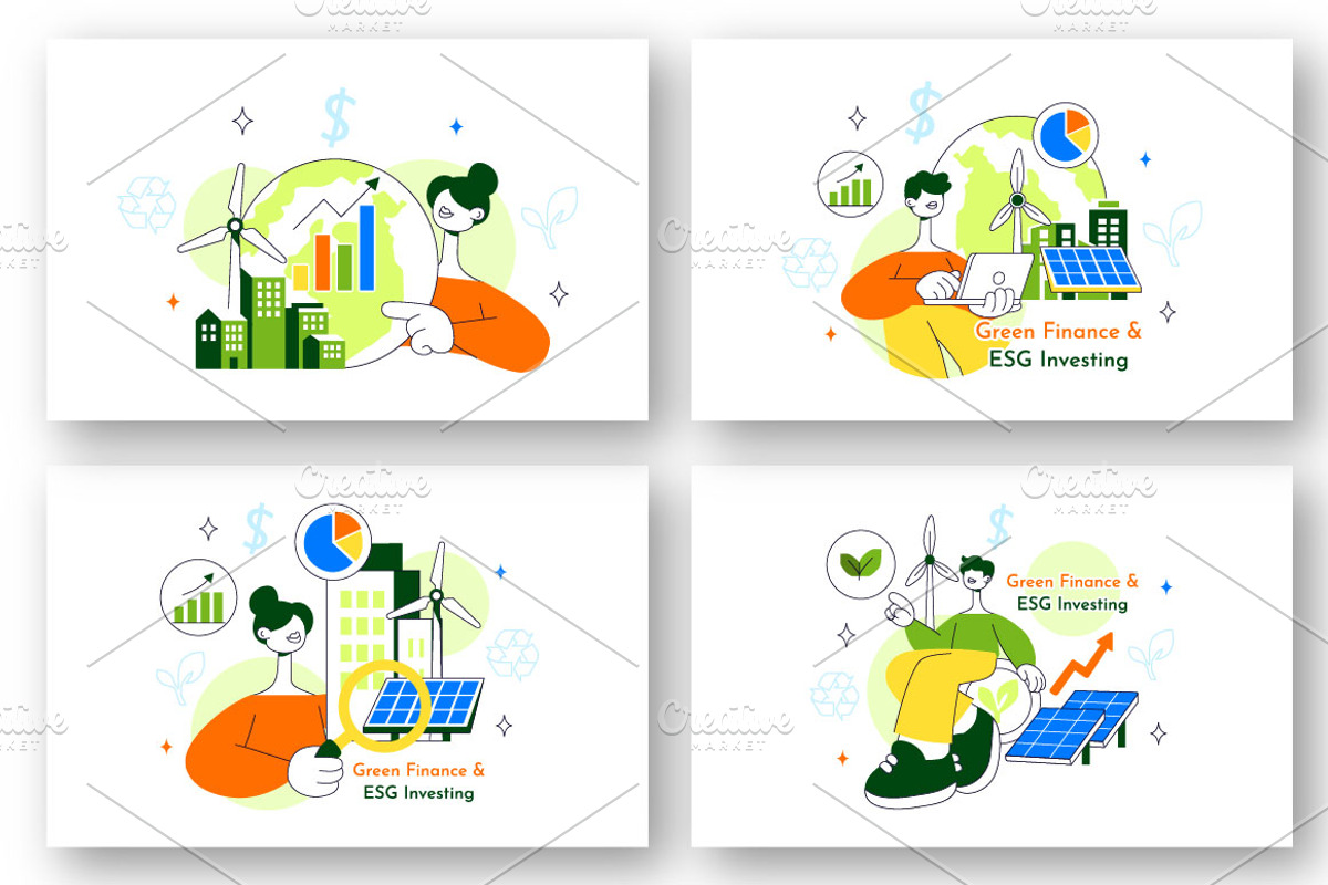 10 Green Finance Investing, a Finance Illustration by denayunebgt (Photo 3 of 4)
