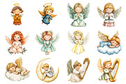 Little Angel Clipart, an Illustration by Design Market (Thumbnail 4 of 4)