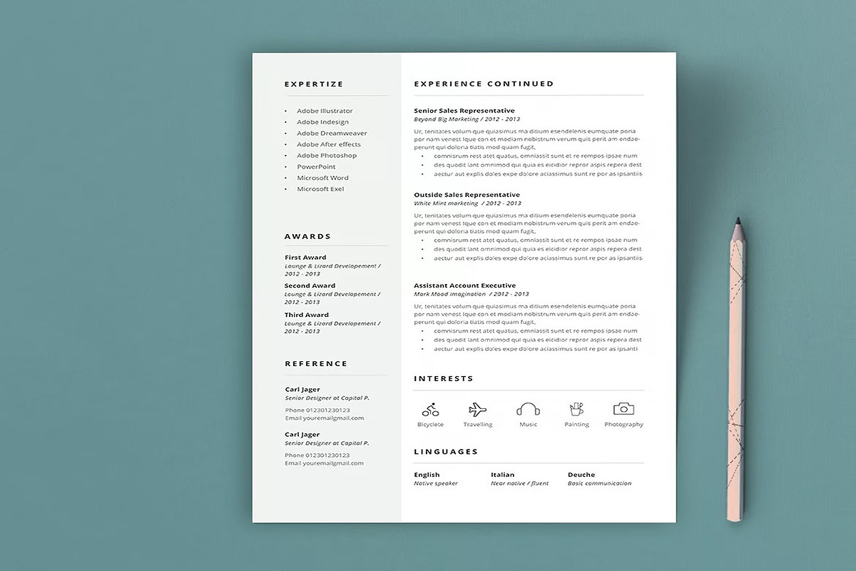 ATSL Minimilasit CV Resume, a Resume Template by Dimas Rizki Pratama (Photo 7 of 16)