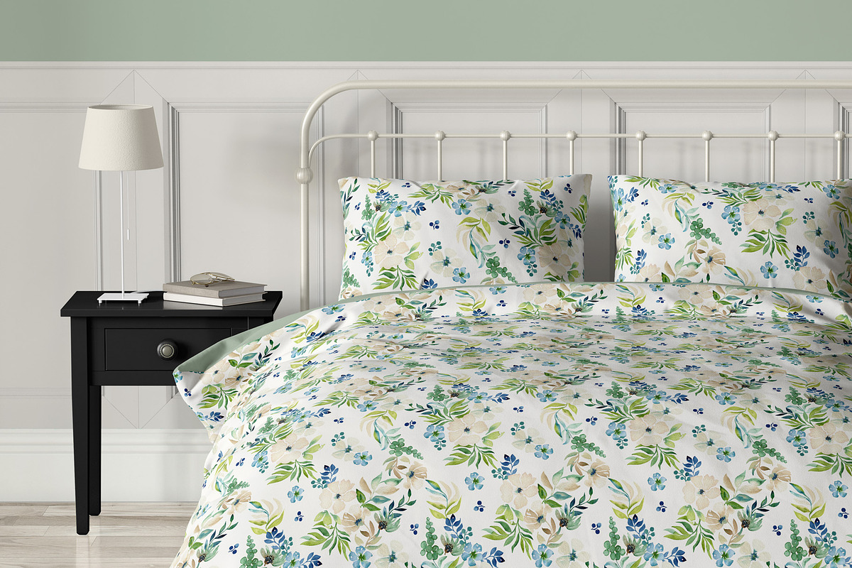 Bedtime Story Watercolor Pattern, a Pattern Graphic by Webvilla Studio (Photo 2 of 6)