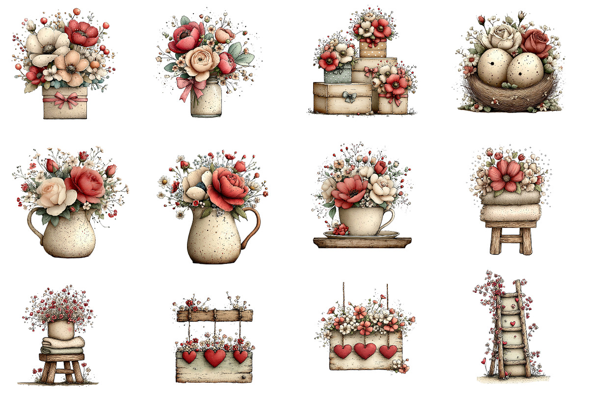 Floral Farmhouse Life Sublimation, an Illustration by Designworld (Photo 2 of 6)