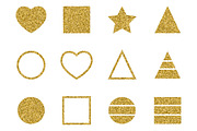 Set of geometric glitter elements., an Object Graphic by Della_Liner (Thumbnail 1 of 2)