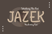 Jazek - Handwriting Font, a Handwritten Font by twinstd (Thumbnail 1 of 10)
