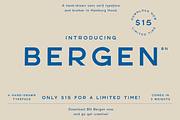 BN Bergen, a Sans Serif Font by Bnick (Thumbnail 1 of 11)