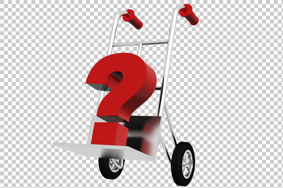 Question Mark- 3D Render PNG