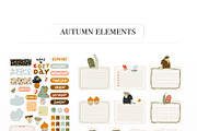 Cozy autumn clipart set, an Animal Illustration by elena.sevrina (Thumbnail 2 of 10)