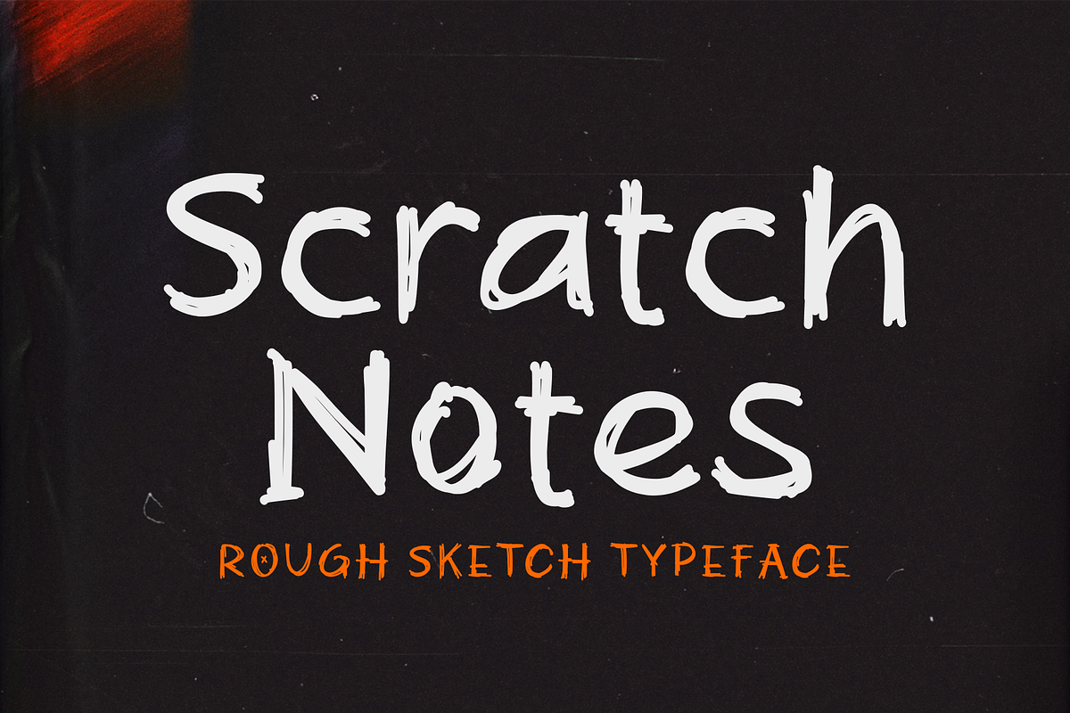 Scratch Notes, a Handwritten Font by LetterStuff Typefoundry (Photo 1 of 10)