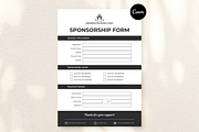 Sponsorship Form Template, a Flyer Template by Creatif Foundry (Thumbnail 1 of 5)