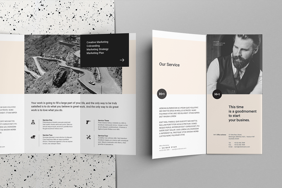 Business TriFold Brochure, a Brochure Template by BOXKAYU (Photo 3 of 6)