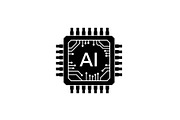 AI Processor Chip Icon Set, a Graphic by hafijul (Thumbnail 7 of 12)
