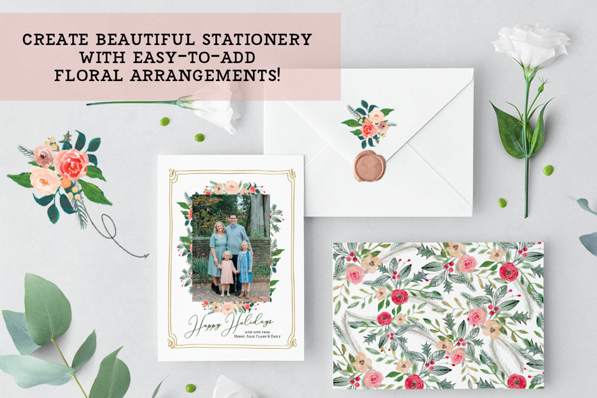 Winter Botanicals Clipart, an Illustration by Emerald & Ivy Studios (Photo 2 of 9)