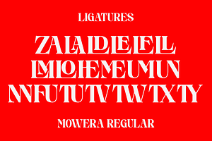 Mowera - Bold Serif