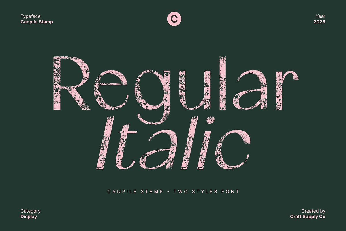 Canpile Stamp, a Sans Serif Font by Craft Supply Co. (Photo 3 of 8)