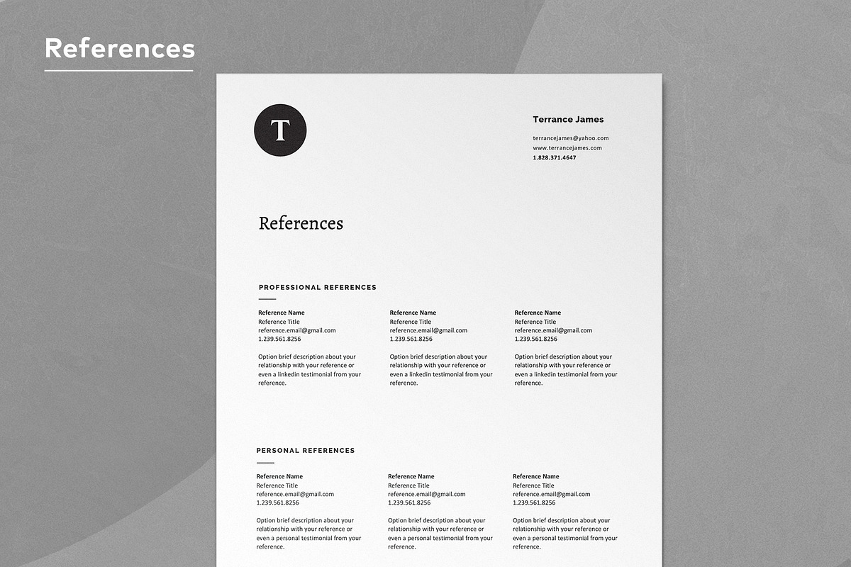 Opus | Modern Resume Template / CV, a Resume Template by Resumodo (Photo 4 of 8)