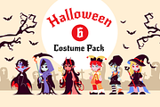 Halloween Costume Element Pack, a Seasonal Illustration by herutage (Thumbnail 1 of 3)