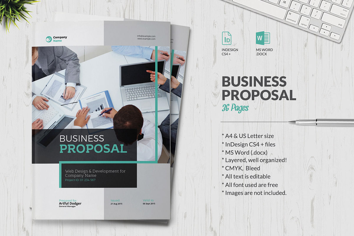 Business Proposal, a Brochure Template by Sabin (Photo 1 of 9)