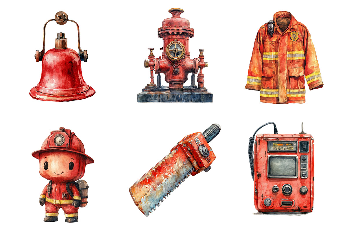 Fireman Fire Station PNG, an Illustration by SinaCreation (Photo 2 of 5)