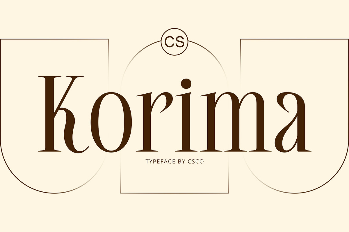 CS Korima – Elegant Font, a Serif Font by Craft Supply Co. (Photo 1 of 8)