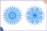 Blue Ornamental Snowflake Vector Set, an Object Illustration by Gfx Expert Team (Thumbnail 3 of 3)