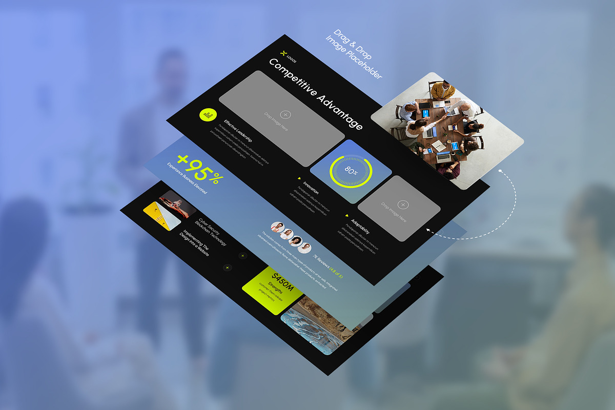Berux Presentation Template Design, a Presentation Template by Rocketstill (Photo 4 of 7)
