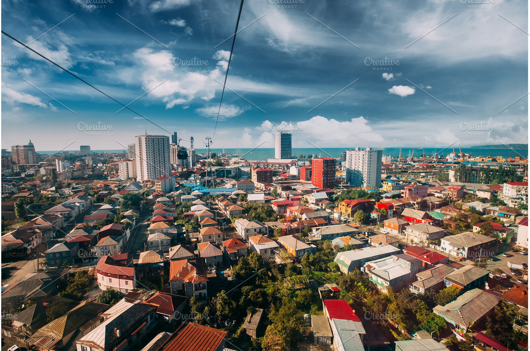 Batumi, Adjara, Georgia. Aerial Lift, an Architecture Photo by Our Amazing World