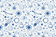 Astronomy and space doodle elements, a Technology Illustration by Elina_Li (Thumbnail 18 of 18)