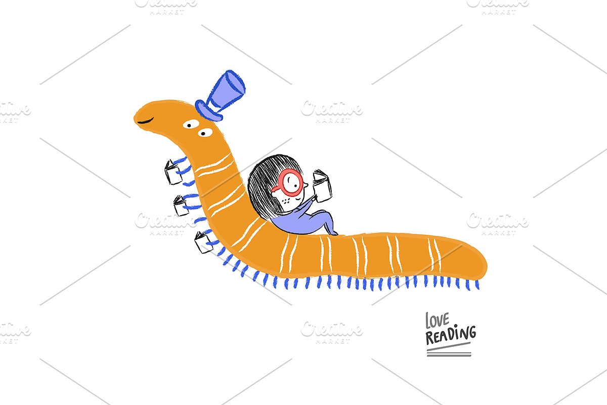Little girl reading Collection 03, an Animal Illustration by Irene Loal (Photo 6 of 7)