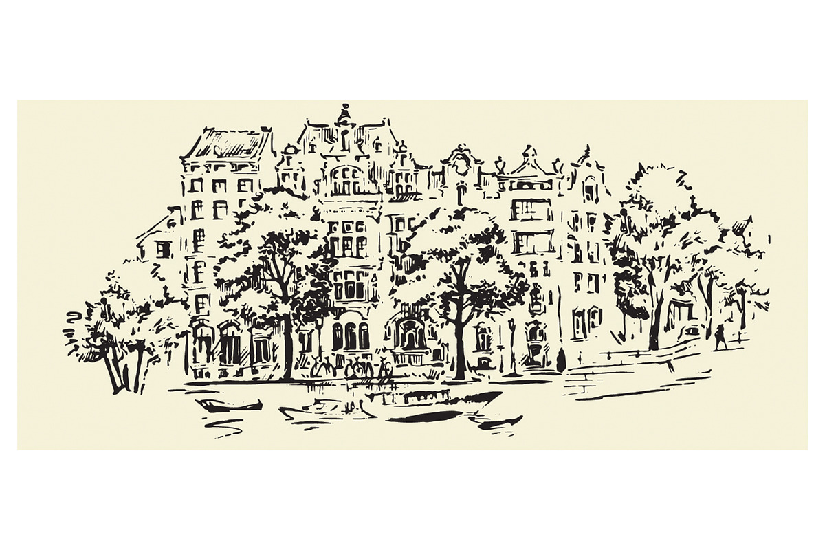 Amsterdam Hand Drawn Sketches, an Illustration by Penndpaper (Photo 15 of 16)