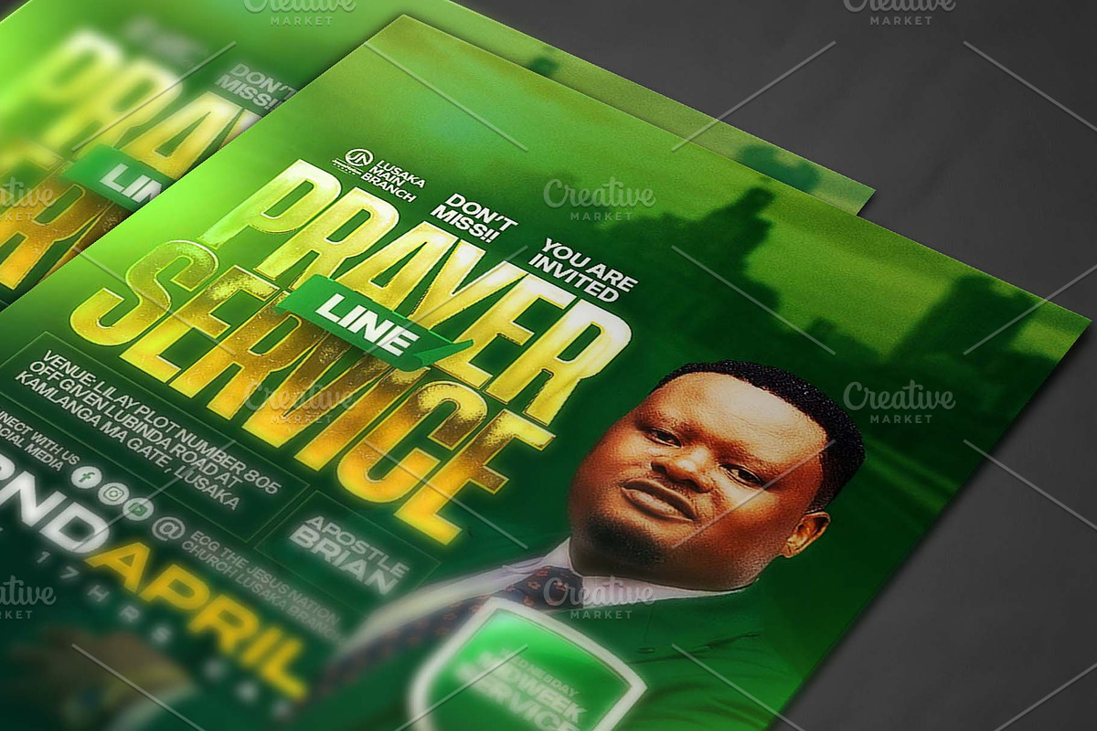 Prayer line church psd, a Social Media Template by church flyer templates (Photo 2 of 4)