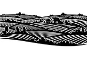 Rural Hills Silhouette, an Object Graphic by Creativeshirt (Thumbnail 14 of 20)
