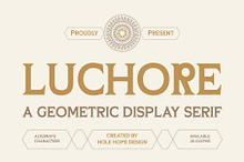 Luchore | Geometric Display Serif