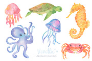 Ocean, sea world, underwater, fishes, an Animal Illustration by Vivitta (Thumbnail 4 of 7)