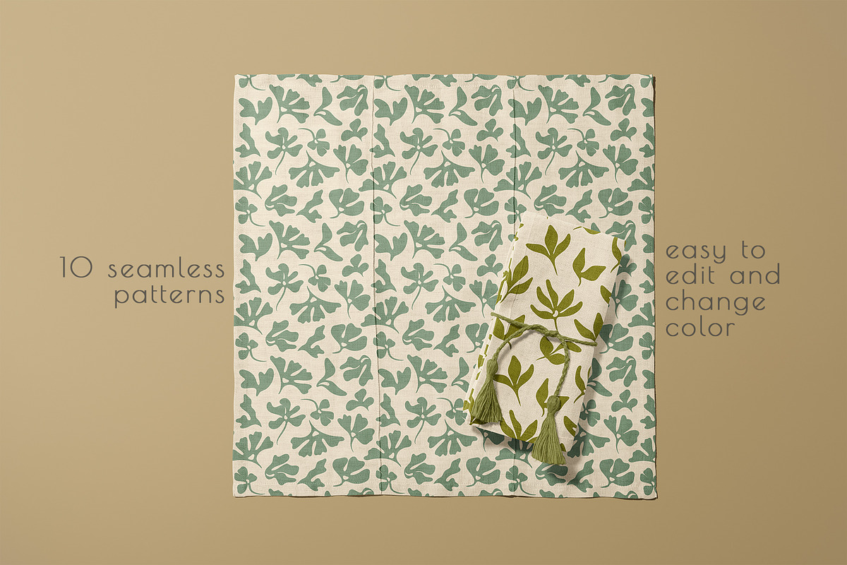 RETRO flower - patterns & posters, an Illustration by Anna.Klets (Photo 7 of 12)