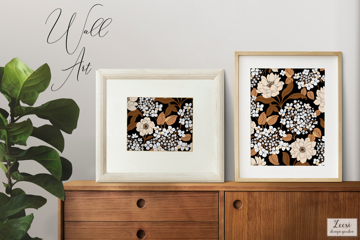 Hydrangea Lace Pattern & Motifs, a Pattern Graphic by Zeesi Design Garden (Photo 9 of 12)